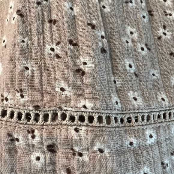 THE PRAIRIE BY RACHEL ASHWELL GIRLS BEIGE FLORAL SLEEVELESS CASUAL DRESS SIZE 3T - Picture 5 of 13